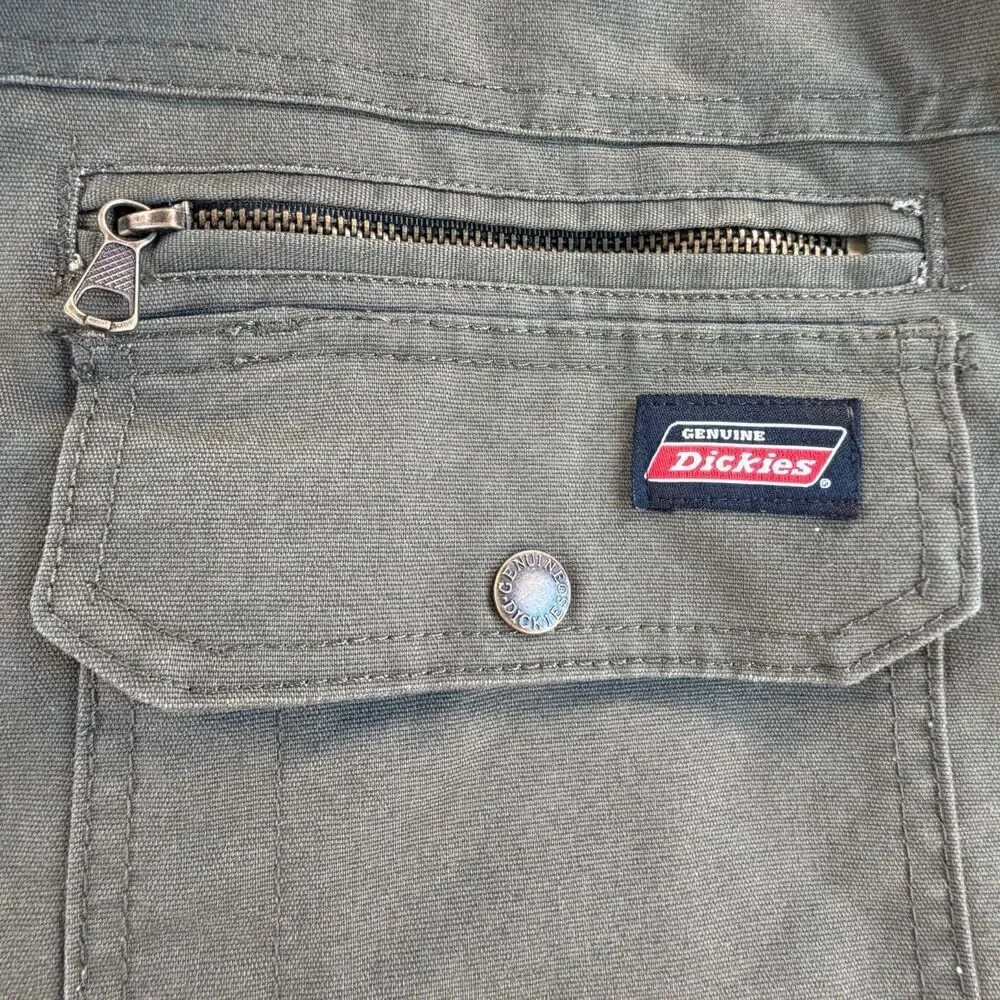 Dickies Hooded Work Jacket Mens 3XL Olive Insulated